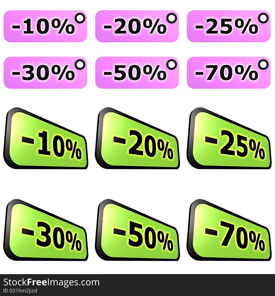 Sale label sets