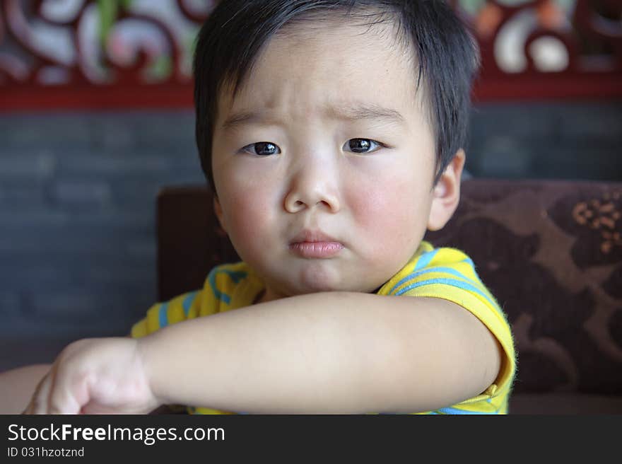 Portrait of a cute baby