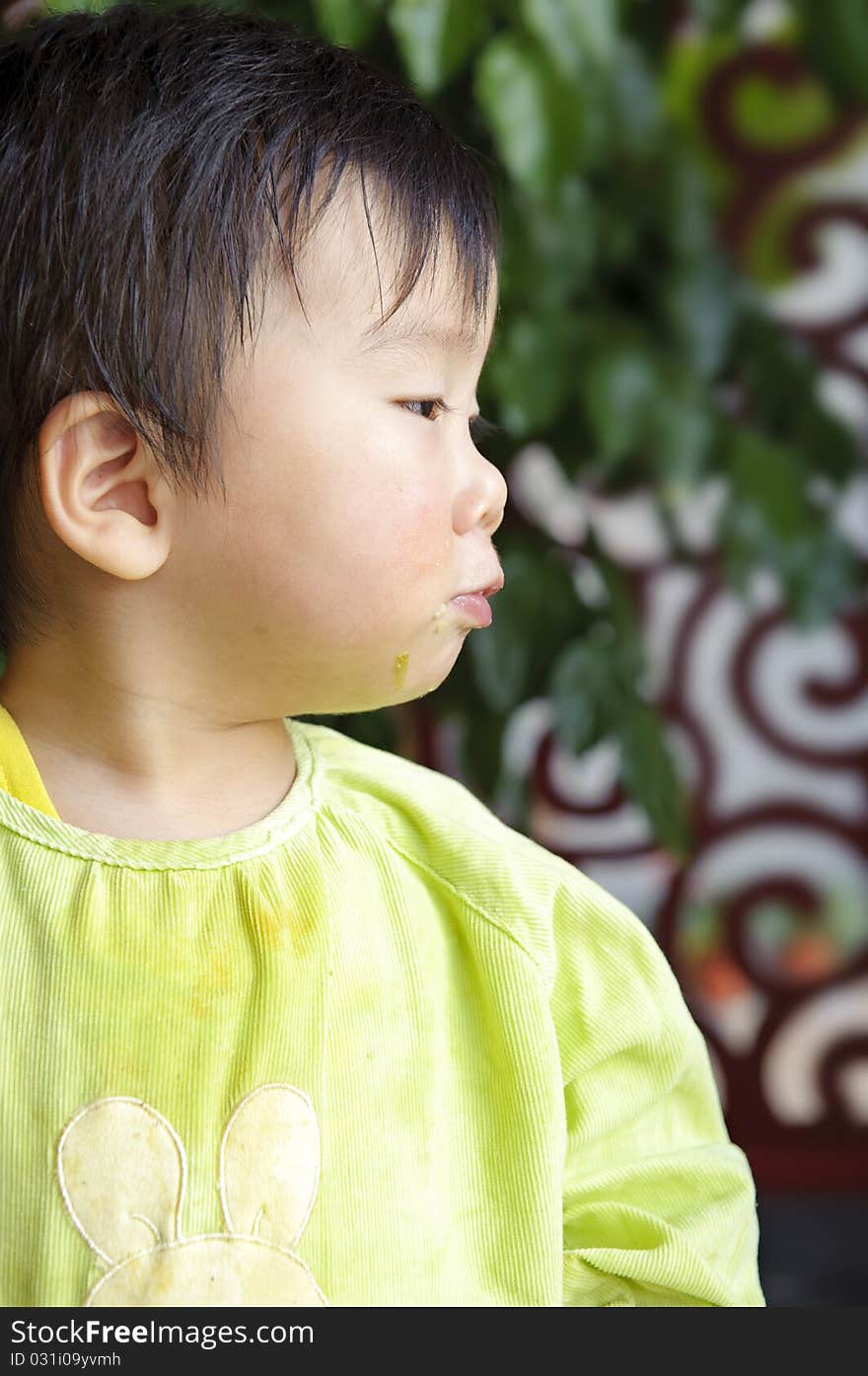 Portrait of a cute baby