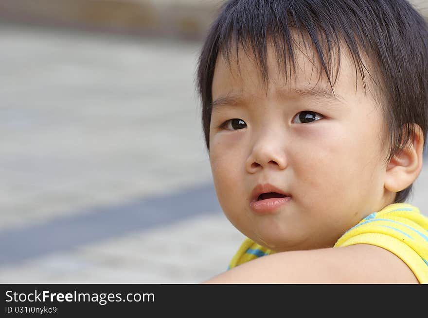 Portrait of a cute baby