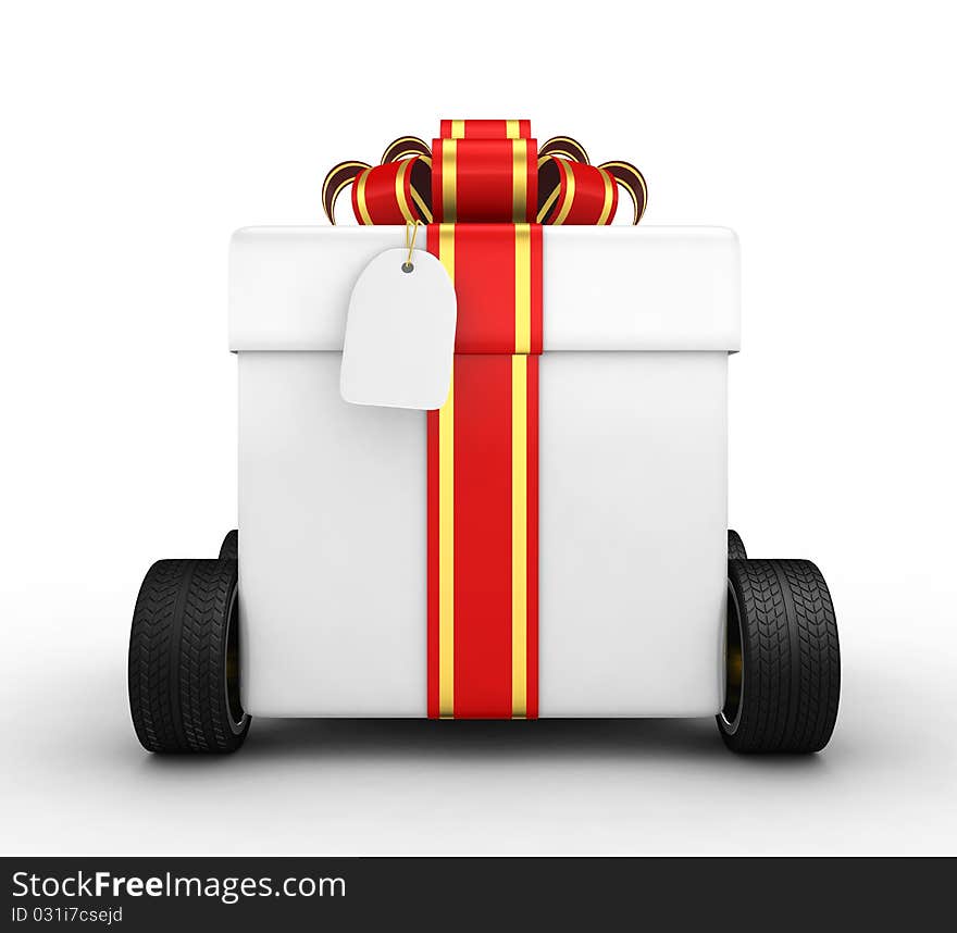 Gift Box On Wheels