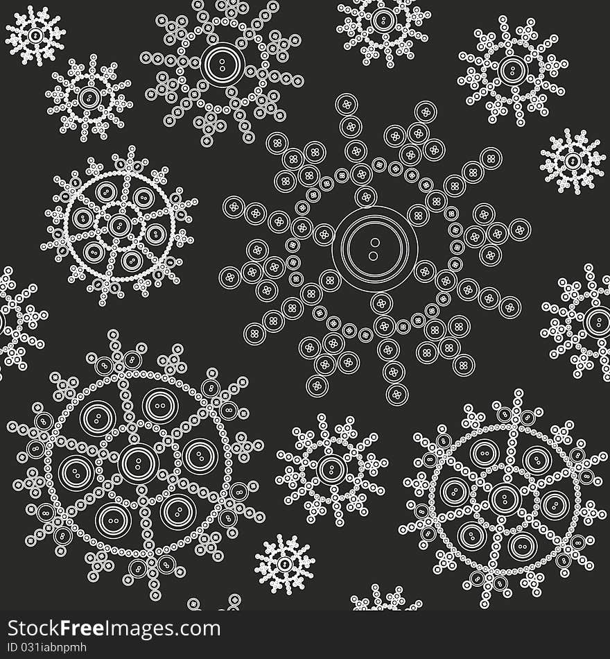 Seamless ornament snowflake  in color 481. Seamless ornament snowflake  in color 481