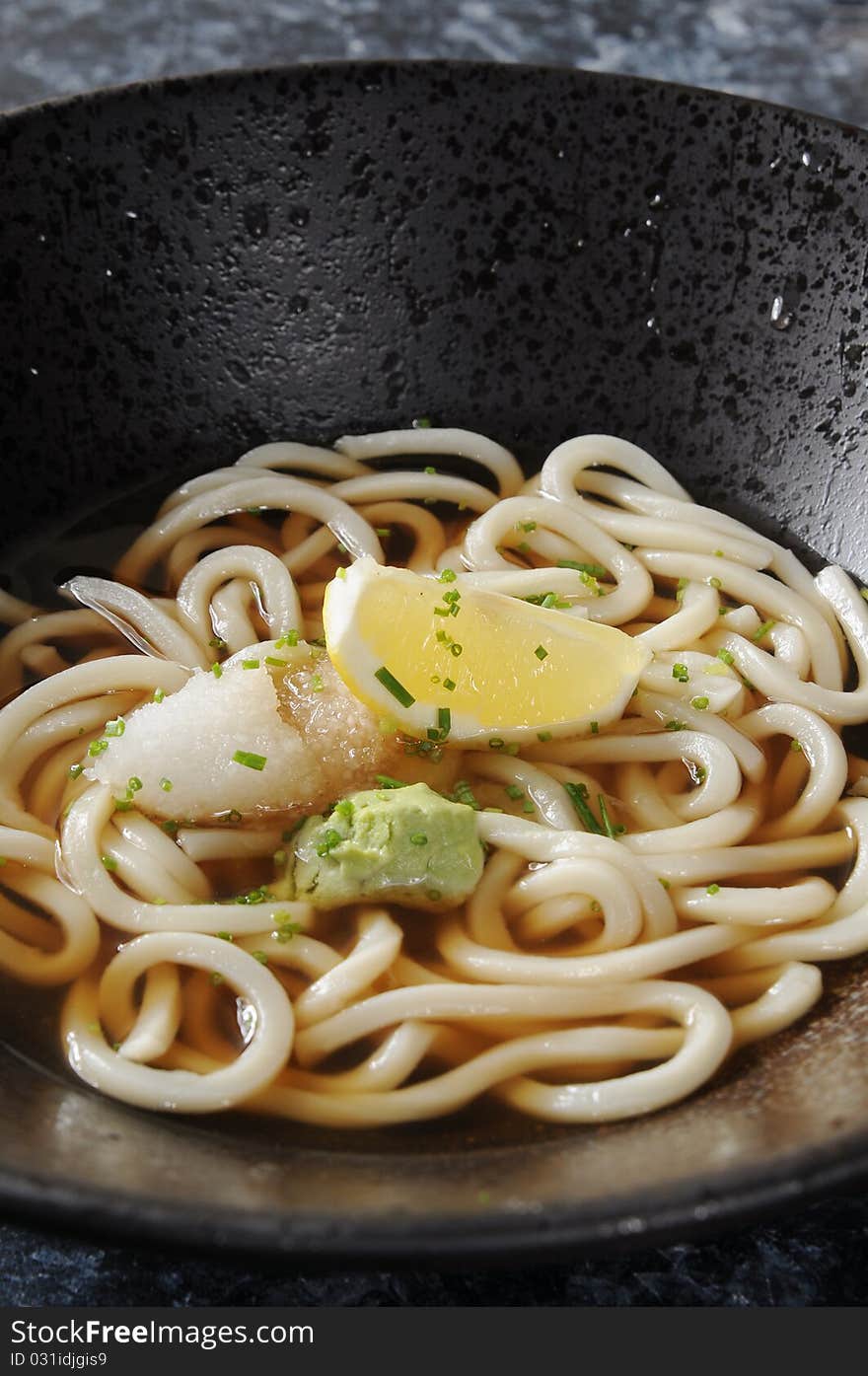 Chinese noodles on the table