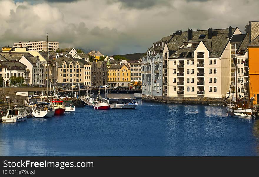 Downtown Of Alesund