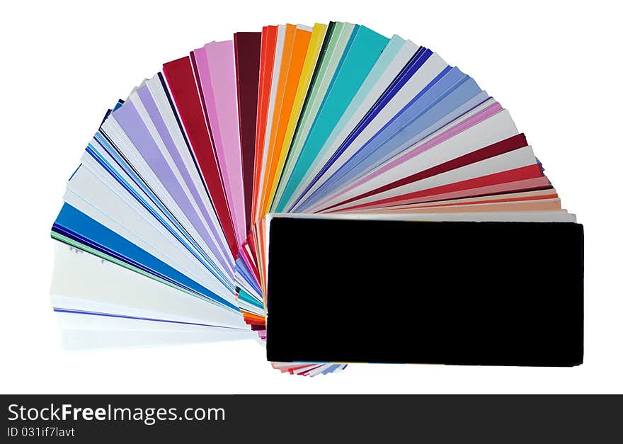 These are plastic and transparent colors to place over your camera flash, but they look like normal color swatches.