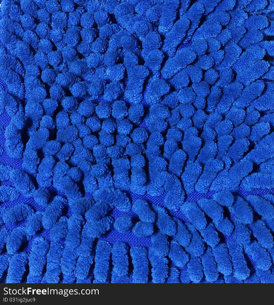 Fibers Blue Synthesis texture close up