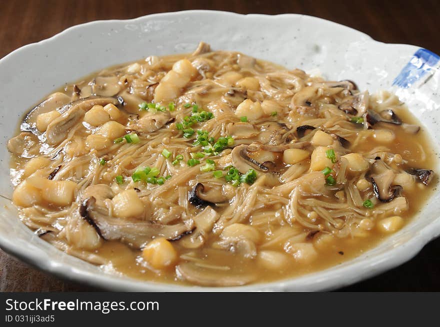 Chinese meat on a plate. Chinese meat on a plate