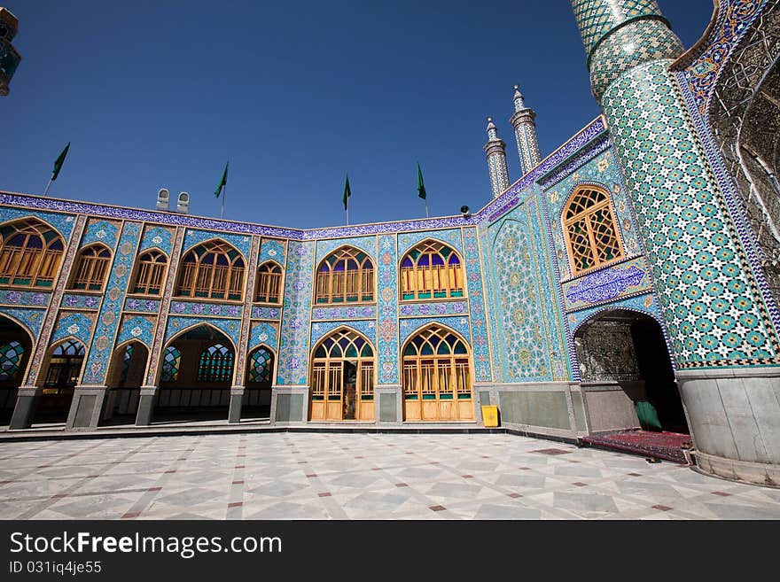 Magic mosque, traditional color mosaic.