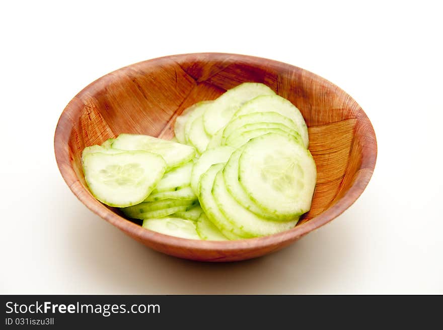 Cut cucumber