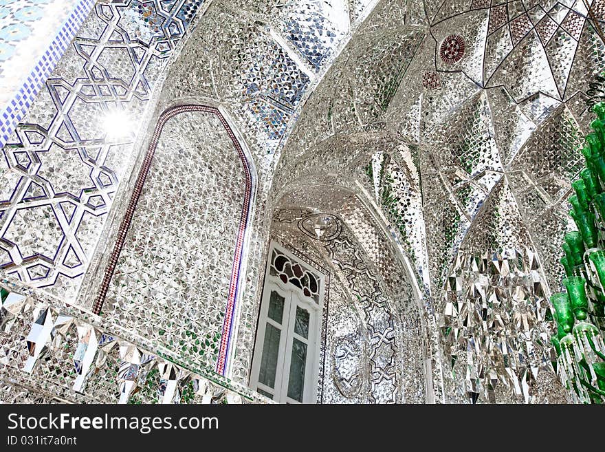 Magic mosque, traditional color mosaic.