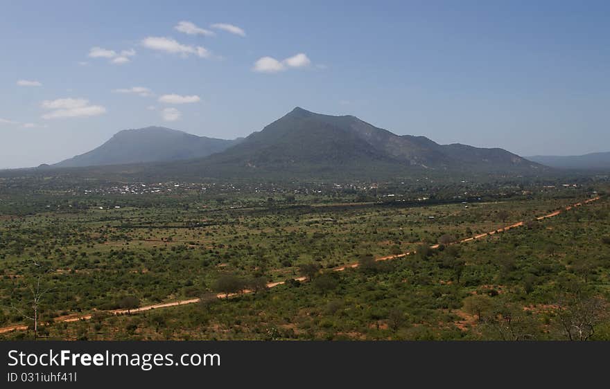 African savannah Kenya outdoors landscape