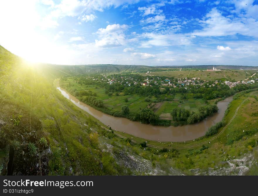 Beautiful panorama of Moldova Orheiul Vechi Old Orhei. Beautiful panorama of Moldova Orheiul Vechi Old Orhei