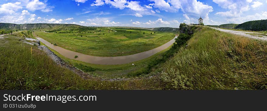 Beautiful Panorama Of Moldavian Landscape