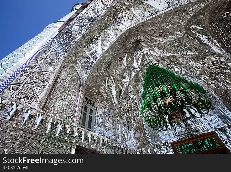 Magic mosque, traditional color mosaic.