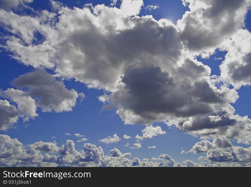 The sky with clouds. May be used as background. The sky with clouds. May be used as background.