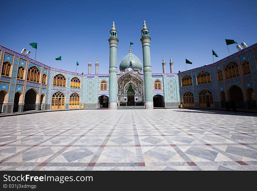 Magic mosque, traditional color mosaic.