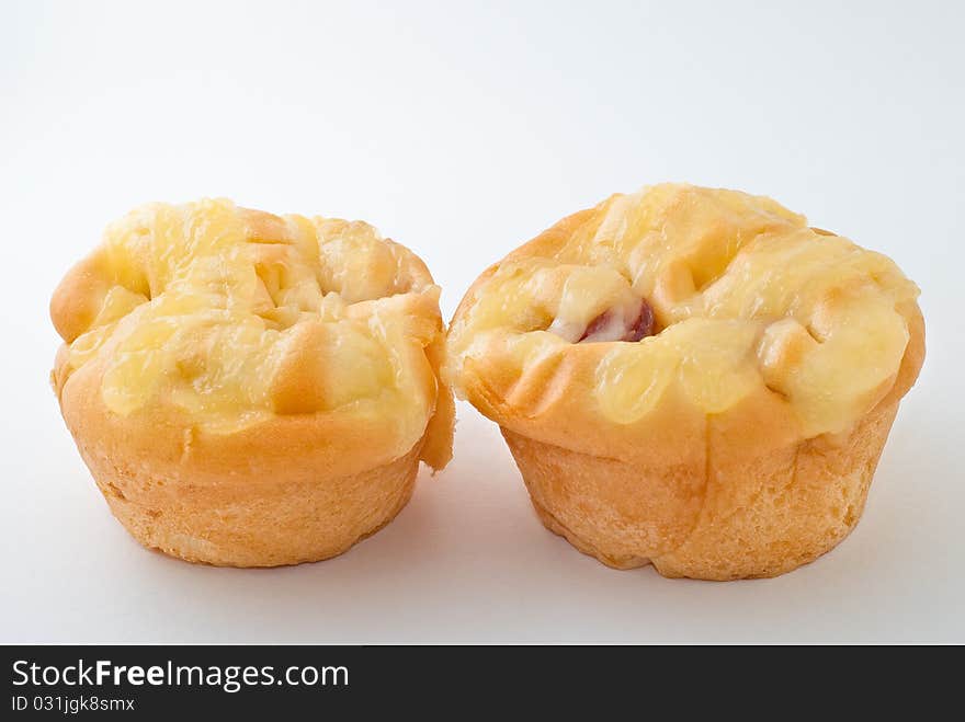 Two bakery on white background