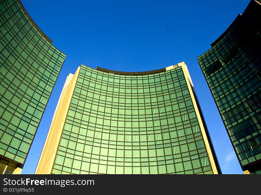 Modern building with many windows