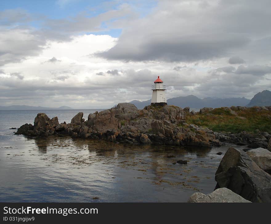 Rough and beautiful landscape Lofoten Islands