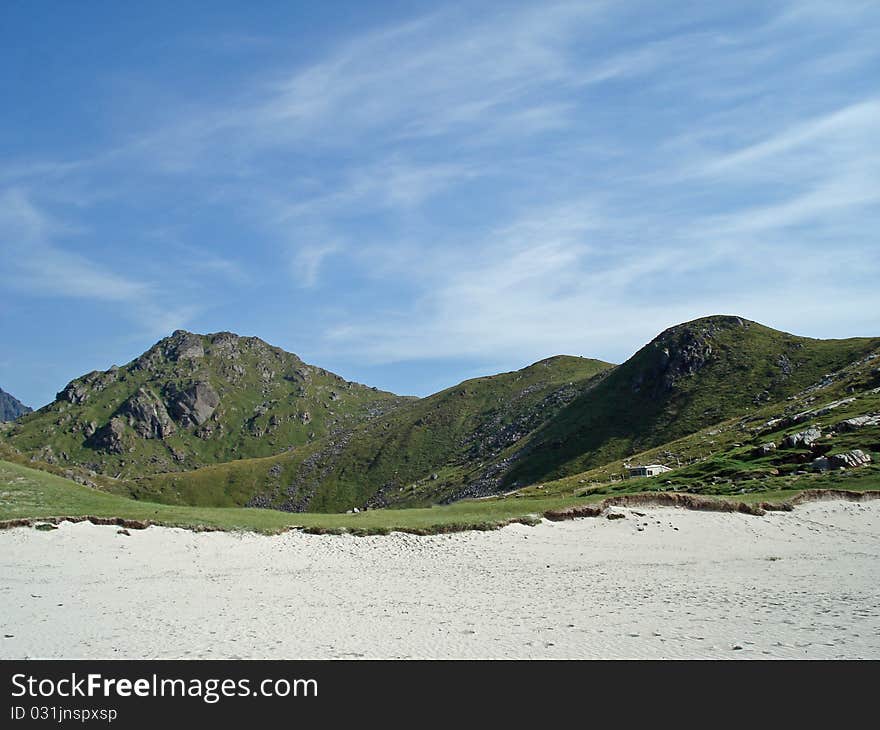 Rough and beautiful landscape Lofoten Islands