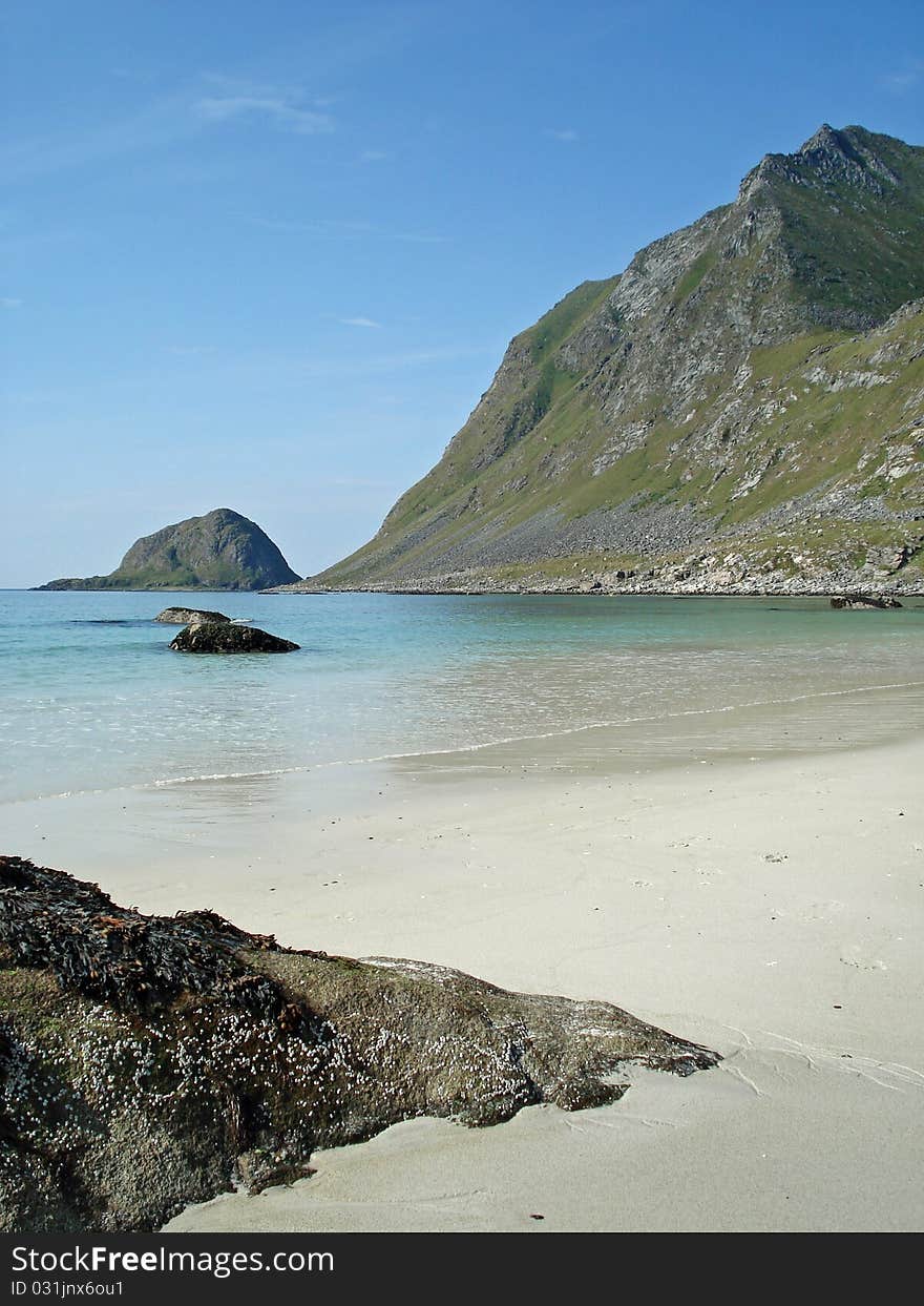 Rough and beautiful landscape Lofoten Islands