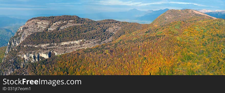 Horizontal panorama of Crimea hills. Horizontal panorama of Crimea hills