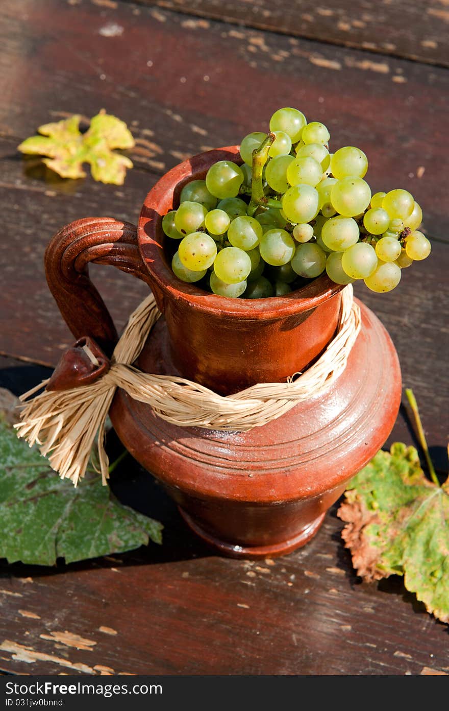 Ceramic Jug With Grape