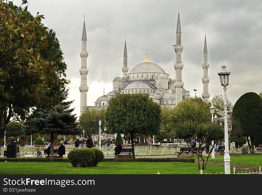 Turkish Blue Mosque in Istanbul