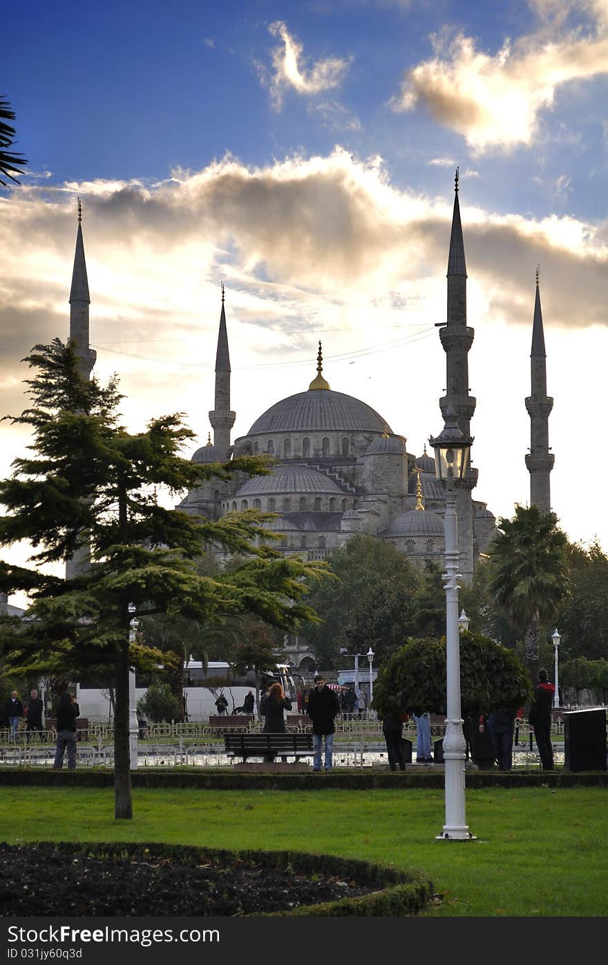 Turkish Blue Mosque in Istanbul