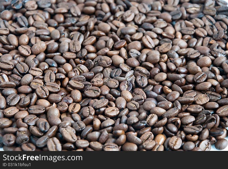 Roasted corn black coffee close-up of the whole picture. Roasted corn black coffee close-up of the whole picture