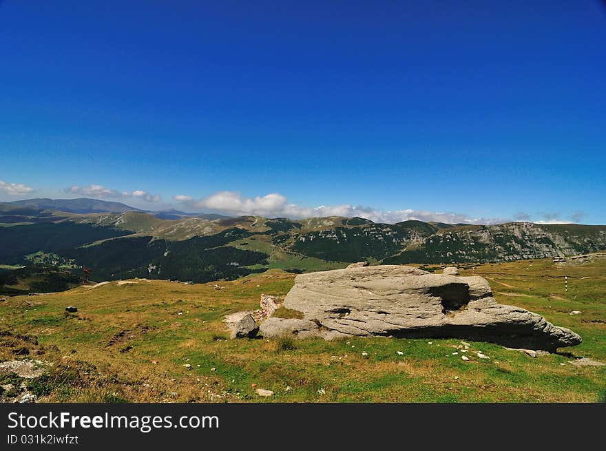 Mountains landscape in Bucegi mountains, Romania