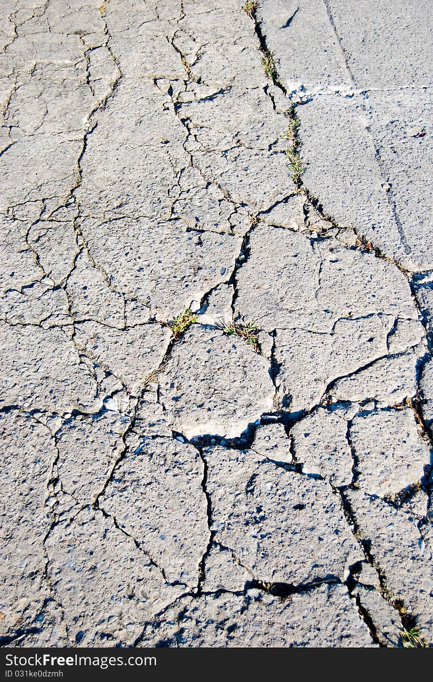 Cracked Road Flooring Texture