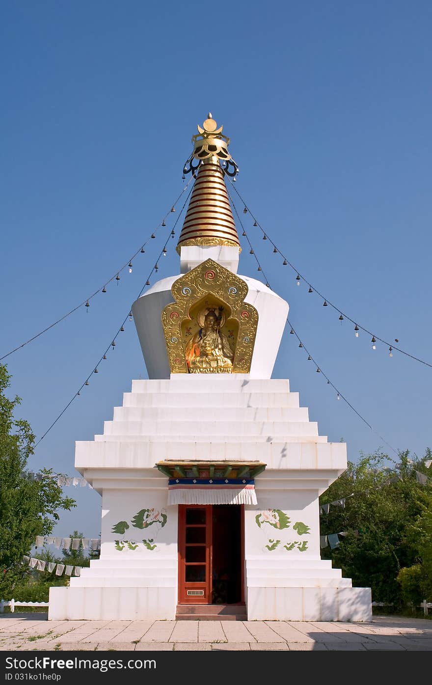 A buddha stupa in Tar, Hungary