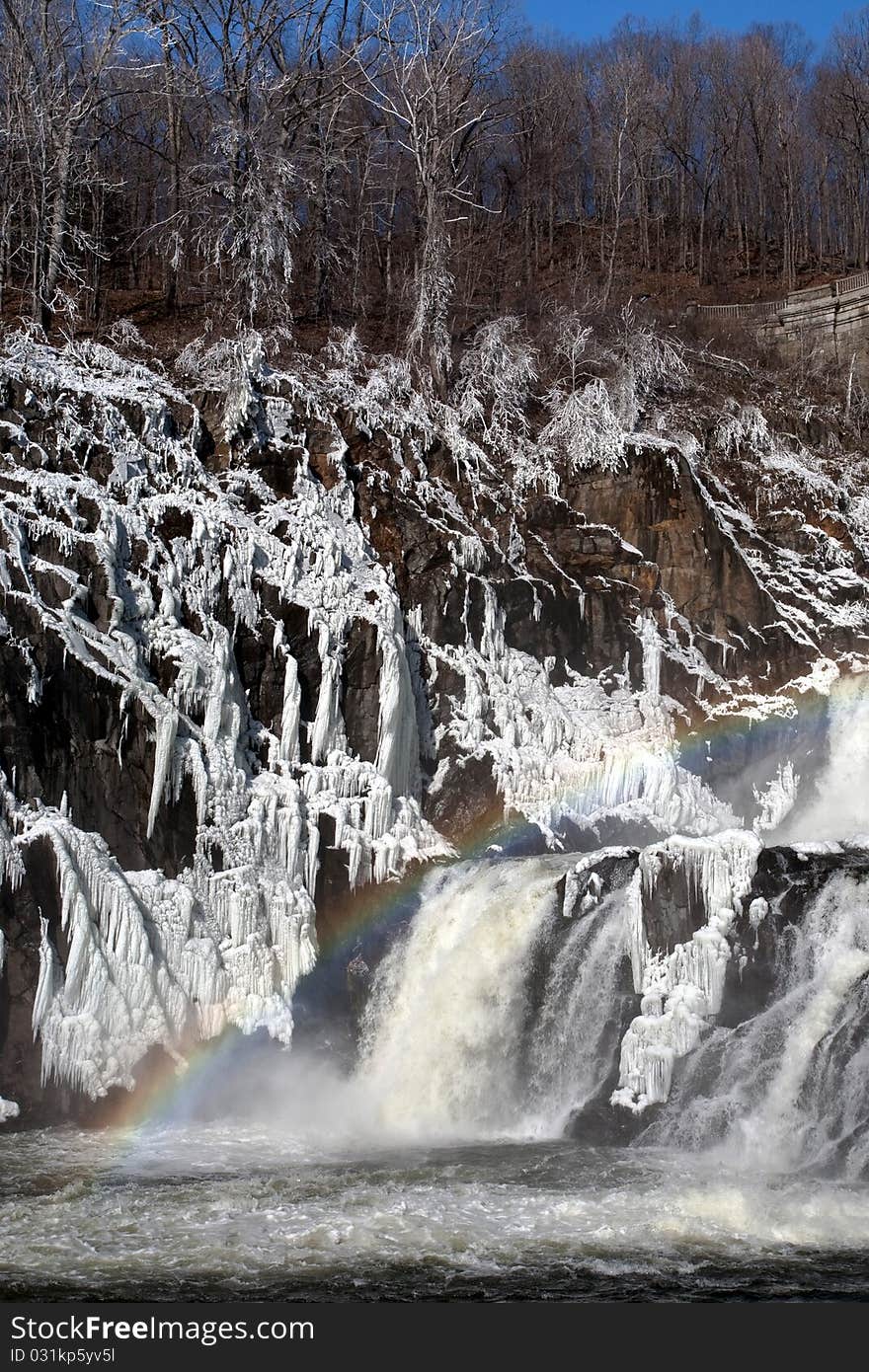 Waterfall On Weir