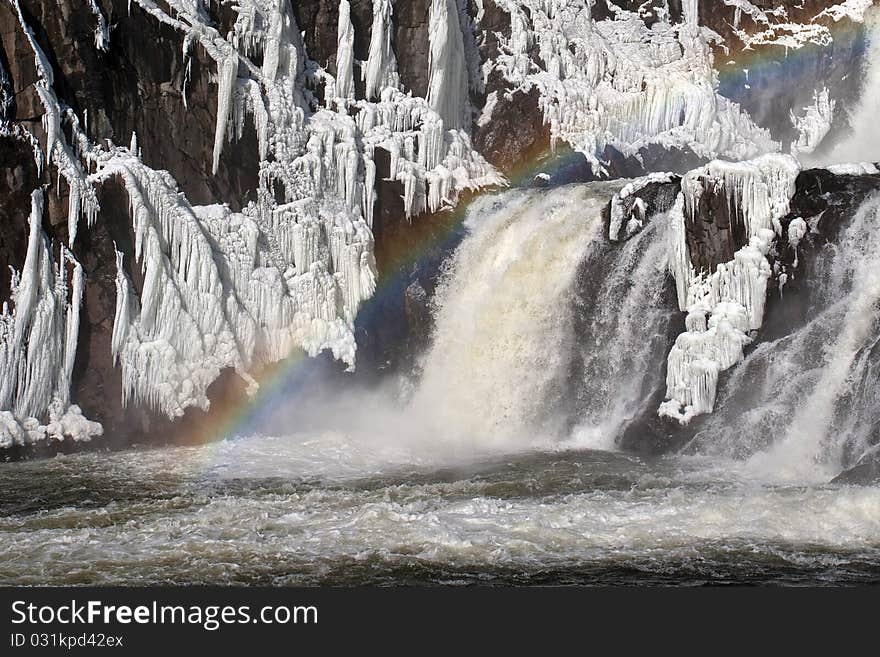 Waterfall On Weir