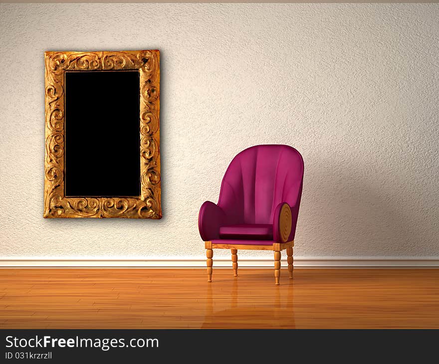 Alone Luxurious Chair With Modern Frame