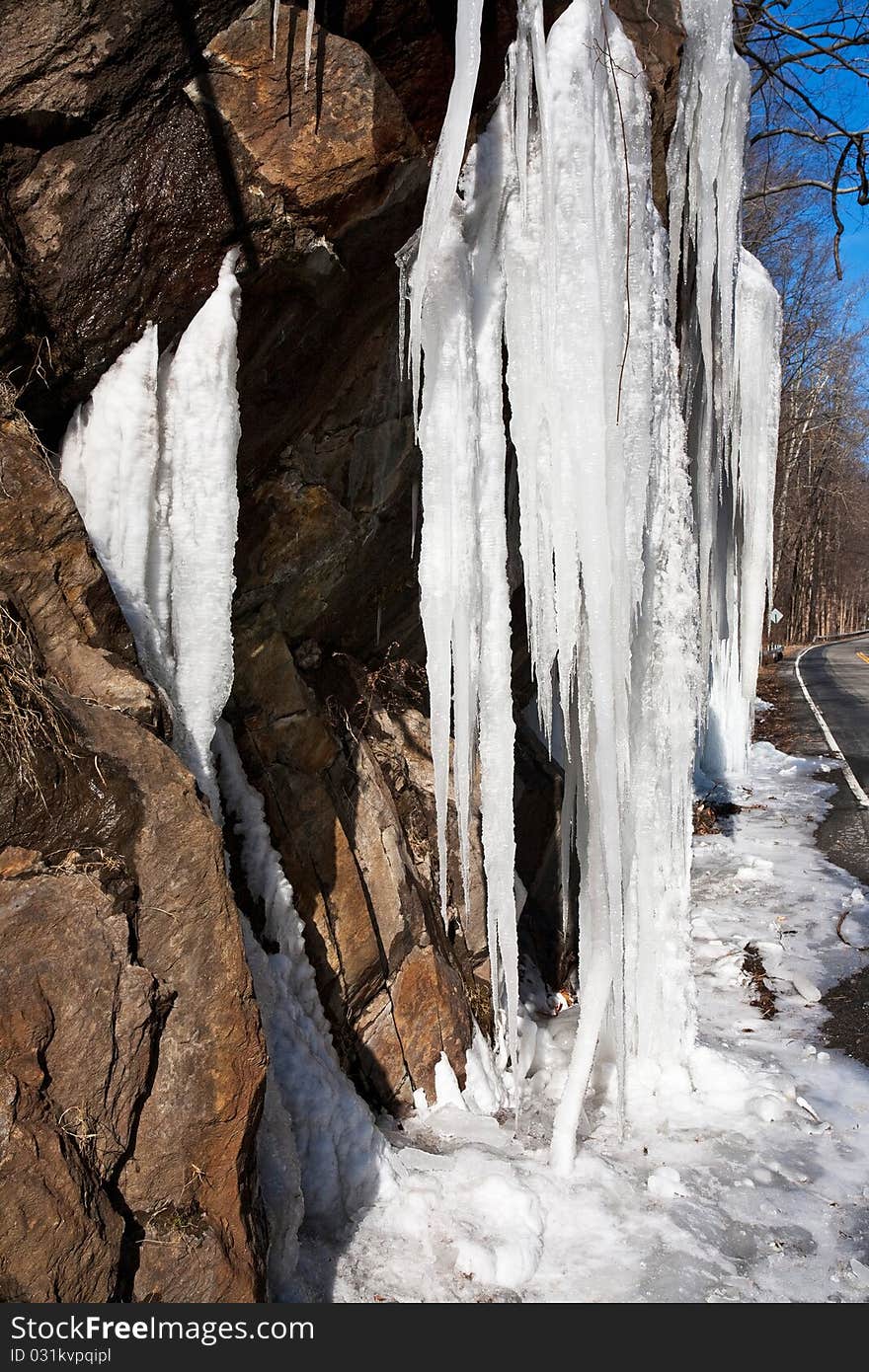 Frozen stream