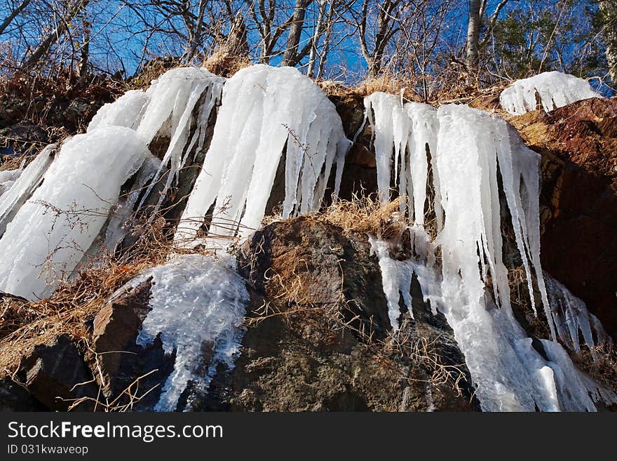 Frozen stream