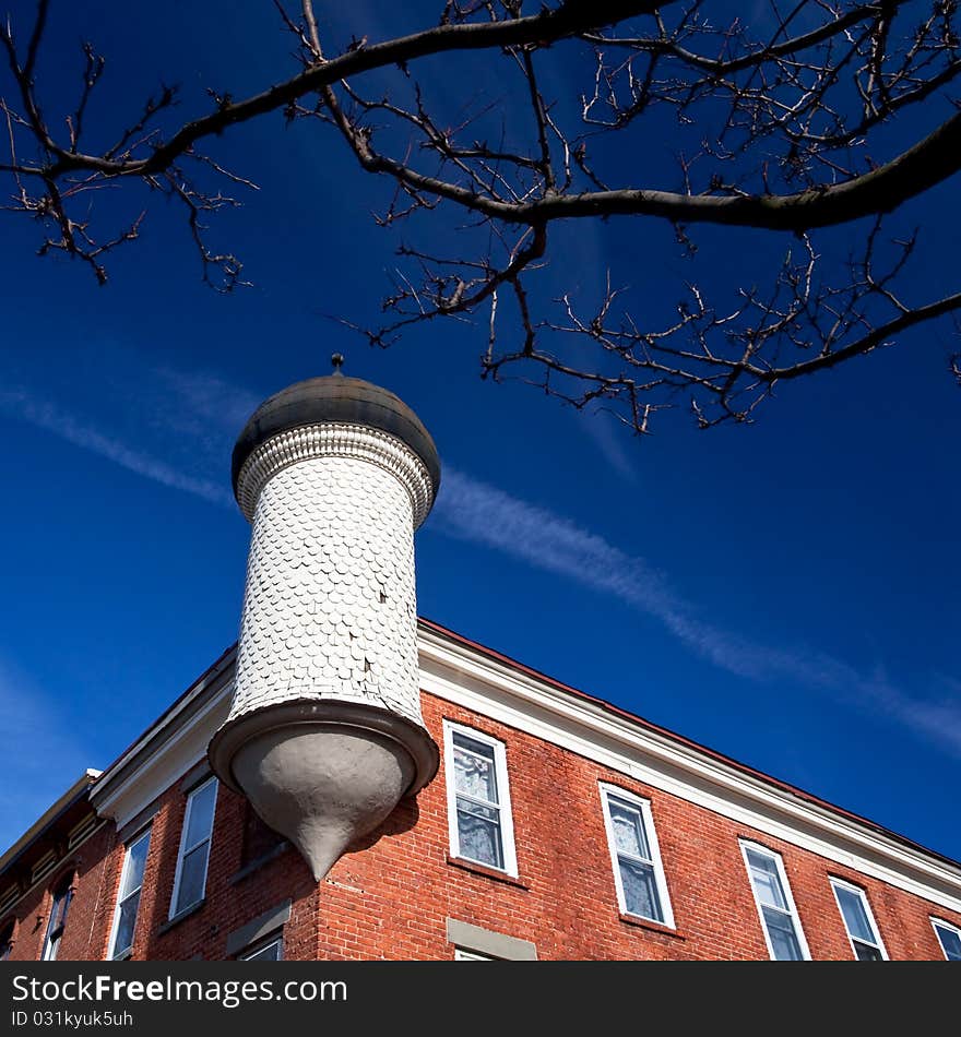 Tower on house