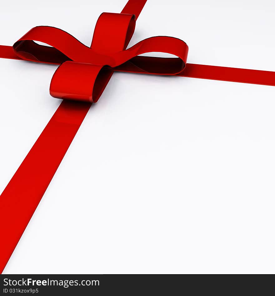 Gift ribbon generated in 3D MAX