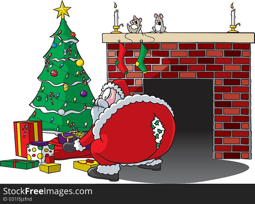 Cartoon of Santa bending over and ripping pants. Vector and high resolution jpeg files available. Cartoon of Santa bending over and ripping pants. Vector and high resolution jpeg files available.