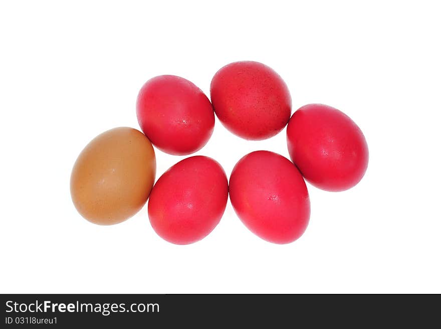 Red Dyed Eggs