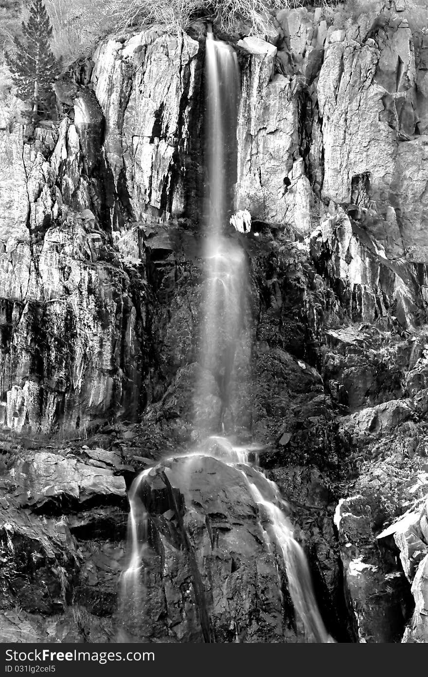 Waterfall in the Sierra