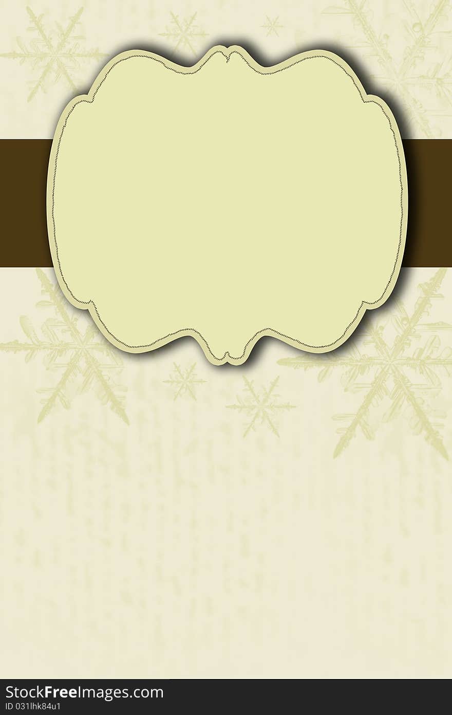 Template frame design for Christmas card