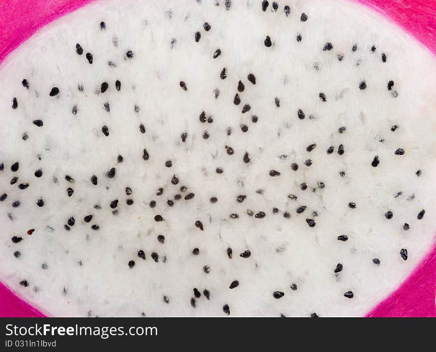 Closeup on Dragon fruit texture