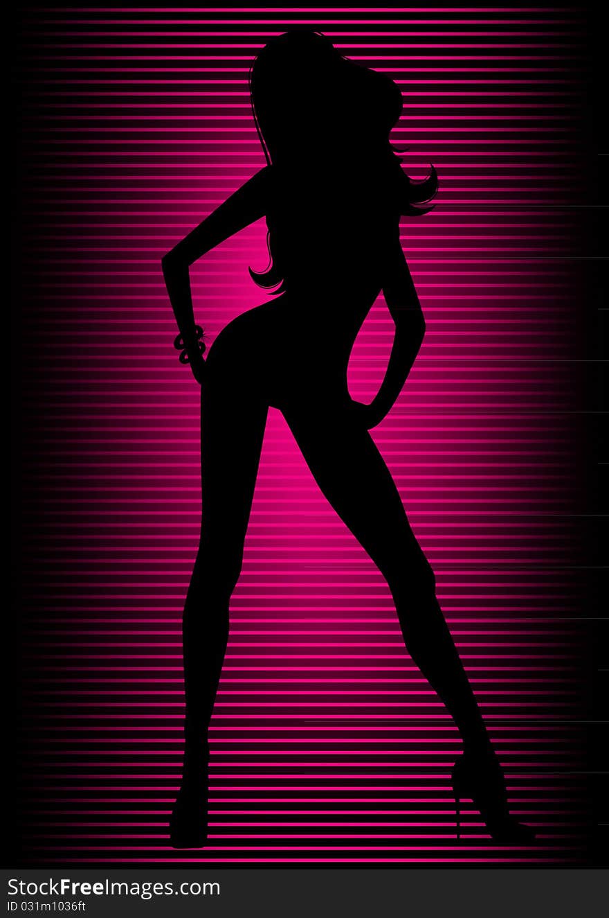 Girl silhouette