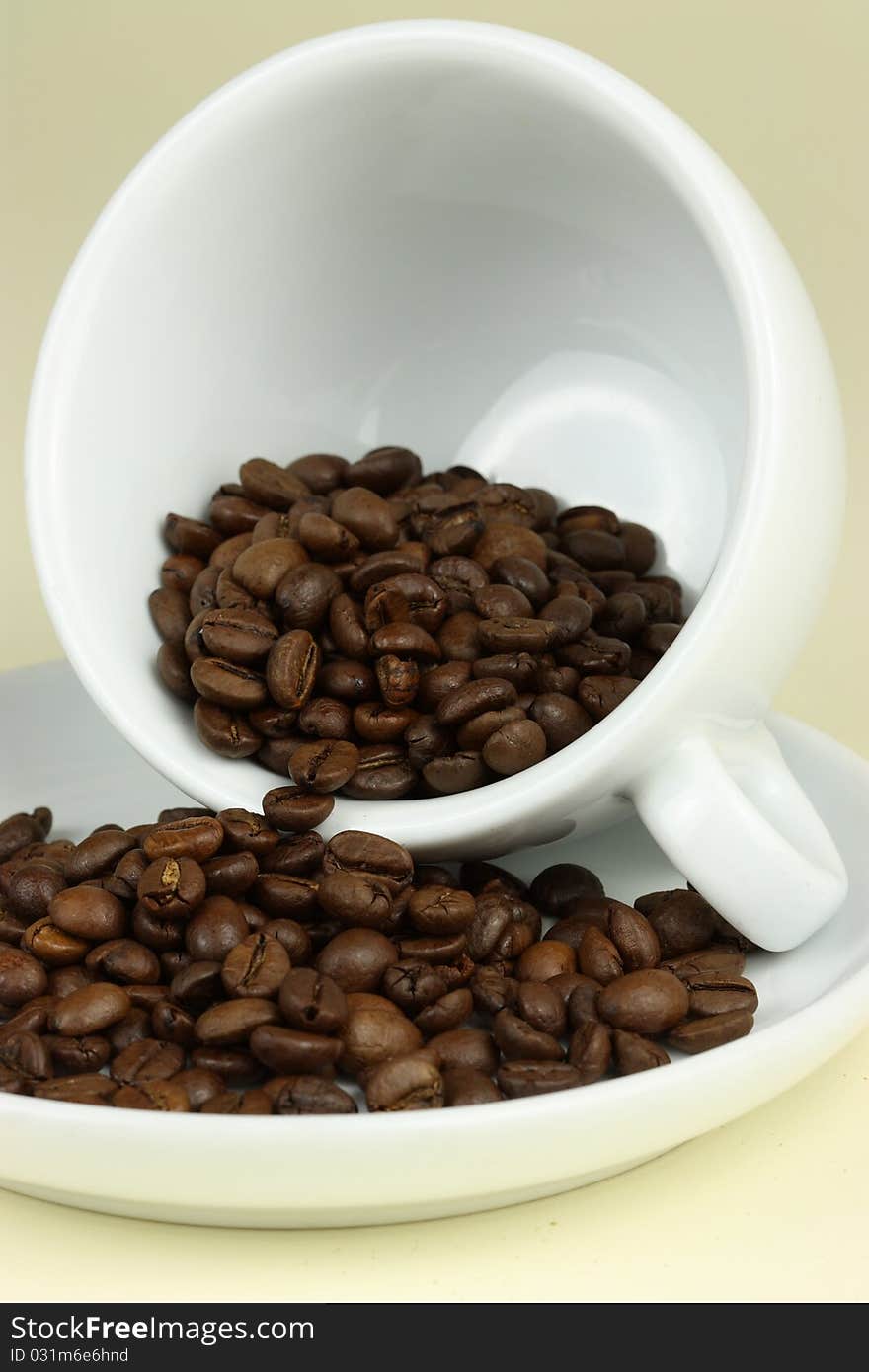 Coffee Beans In Mug