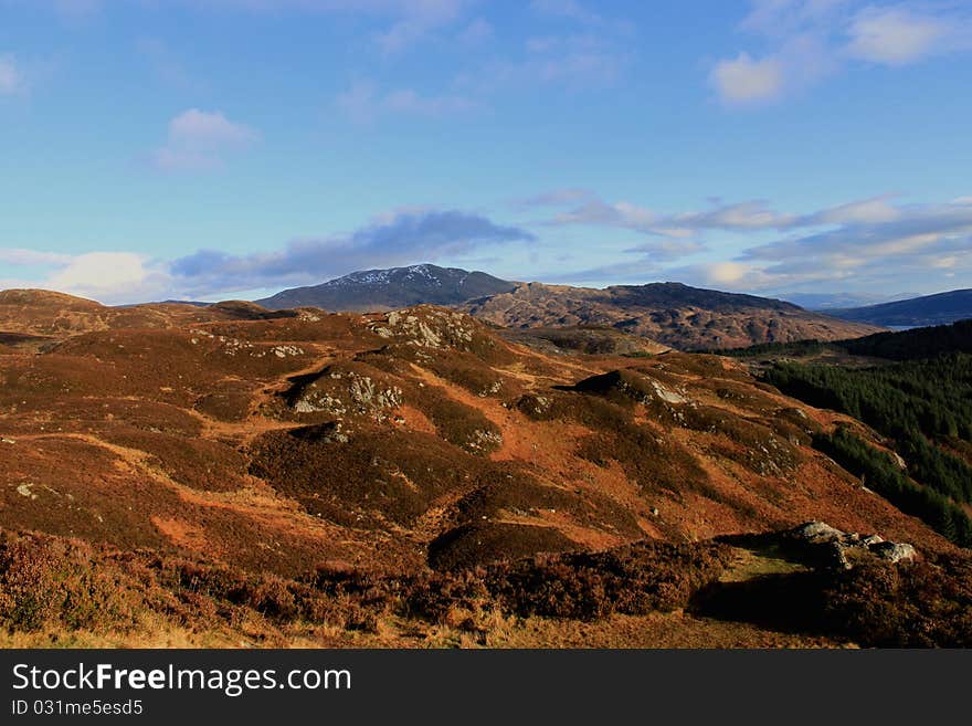 Picture taken from the top of a scottish mountain. Picture taken from the top of a scottish mountain.