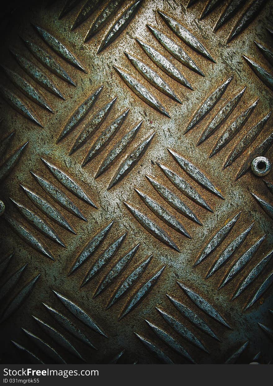 Texture of grunge floor steel plate