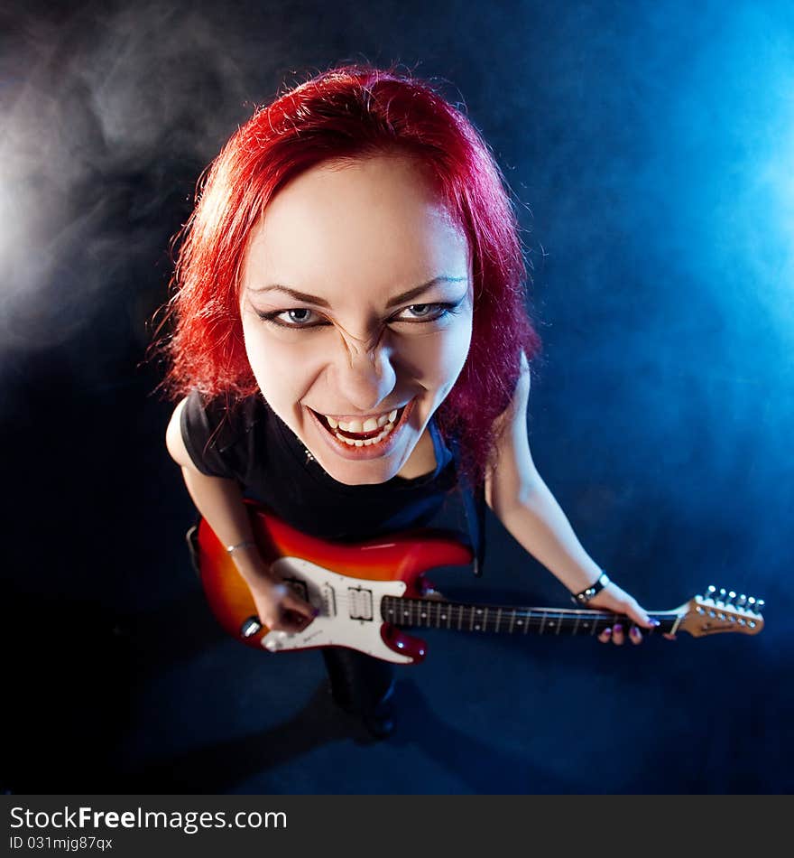 Red-haired Girl The Guitarist